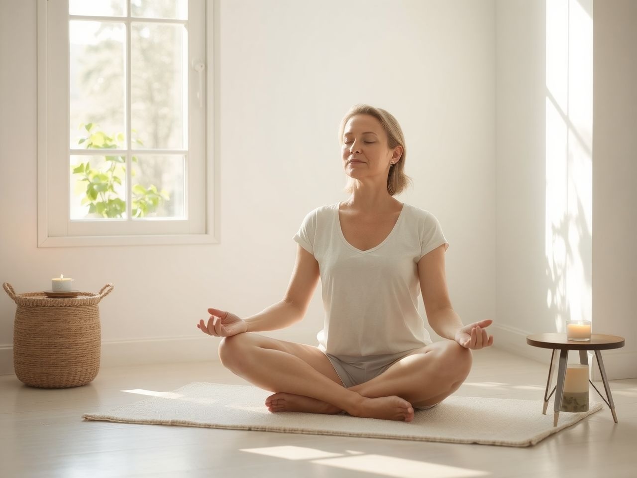 A meditáció csökkenti a stresszt és támogatja a mentális egészséget.