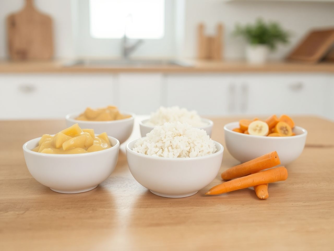 A BRAT diétához hozzáadhatók az almaszósz és főtt burgonya.