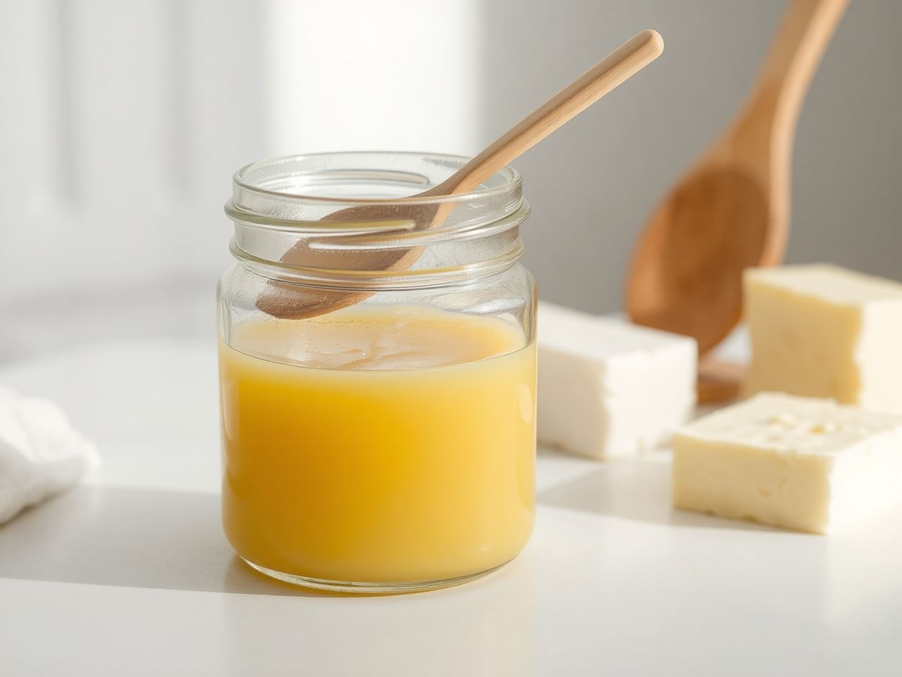 A ghee tisztított vaj, magasabb hőmérsékleten sütésre alkalmas.