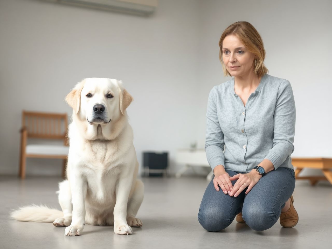 A terápiás állatok képzése során az empátia fejlesztése elsődleges.