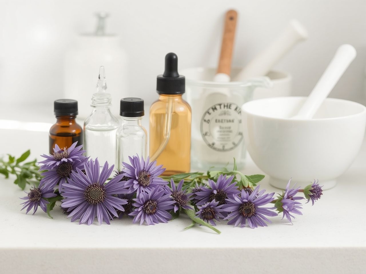 Friss bíbor kasvirág és alkohol az erős tinktúrához szükséges.