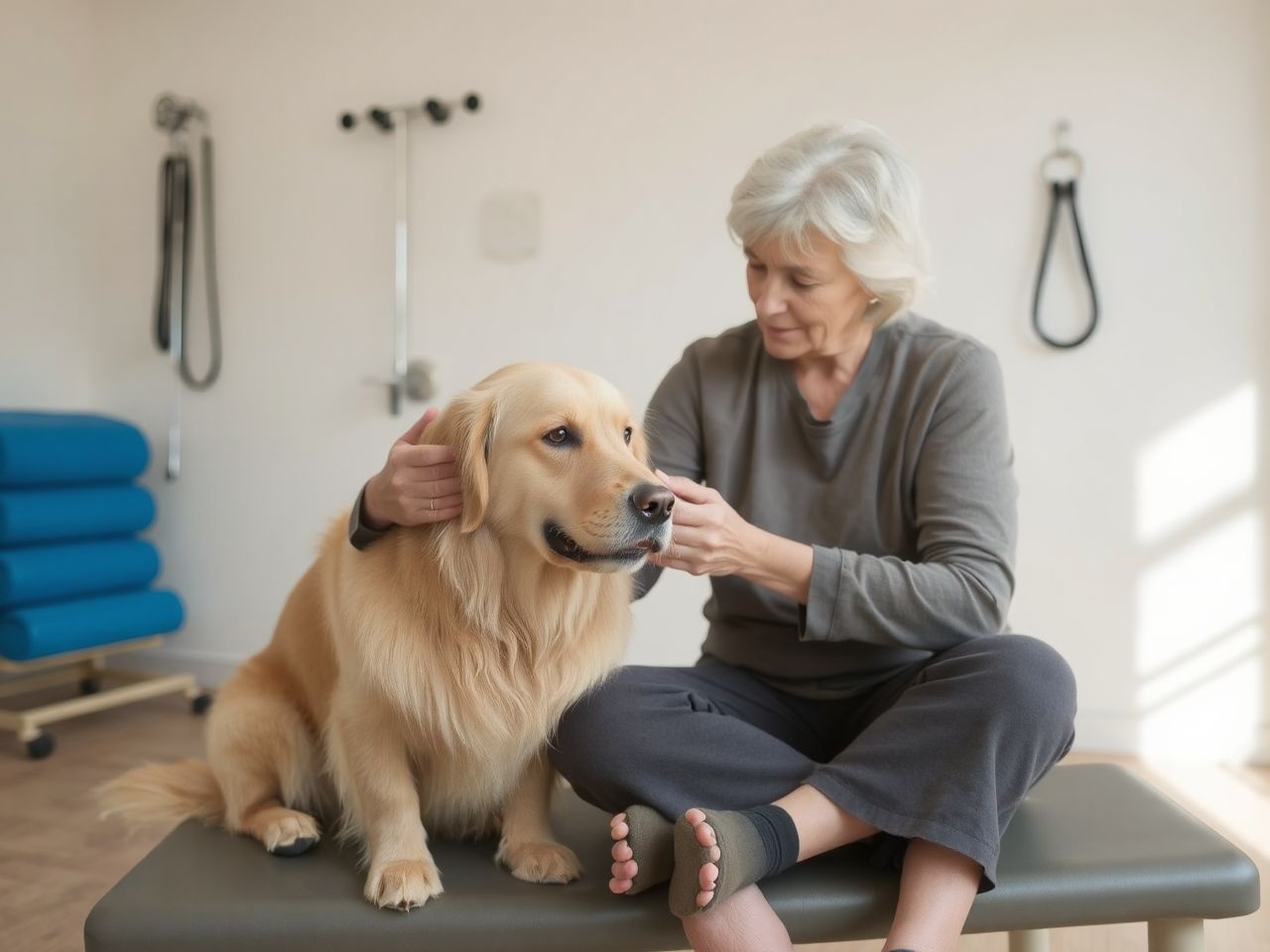 A háziállatok javítják a mozgásrehabilitáció hatékonyságát és élményét.
