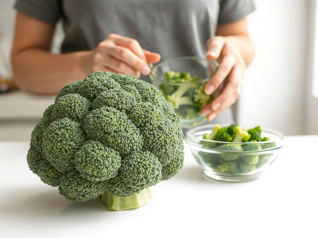 A brokkoli enyhén párolva megőrzi legtöbb luteinját.