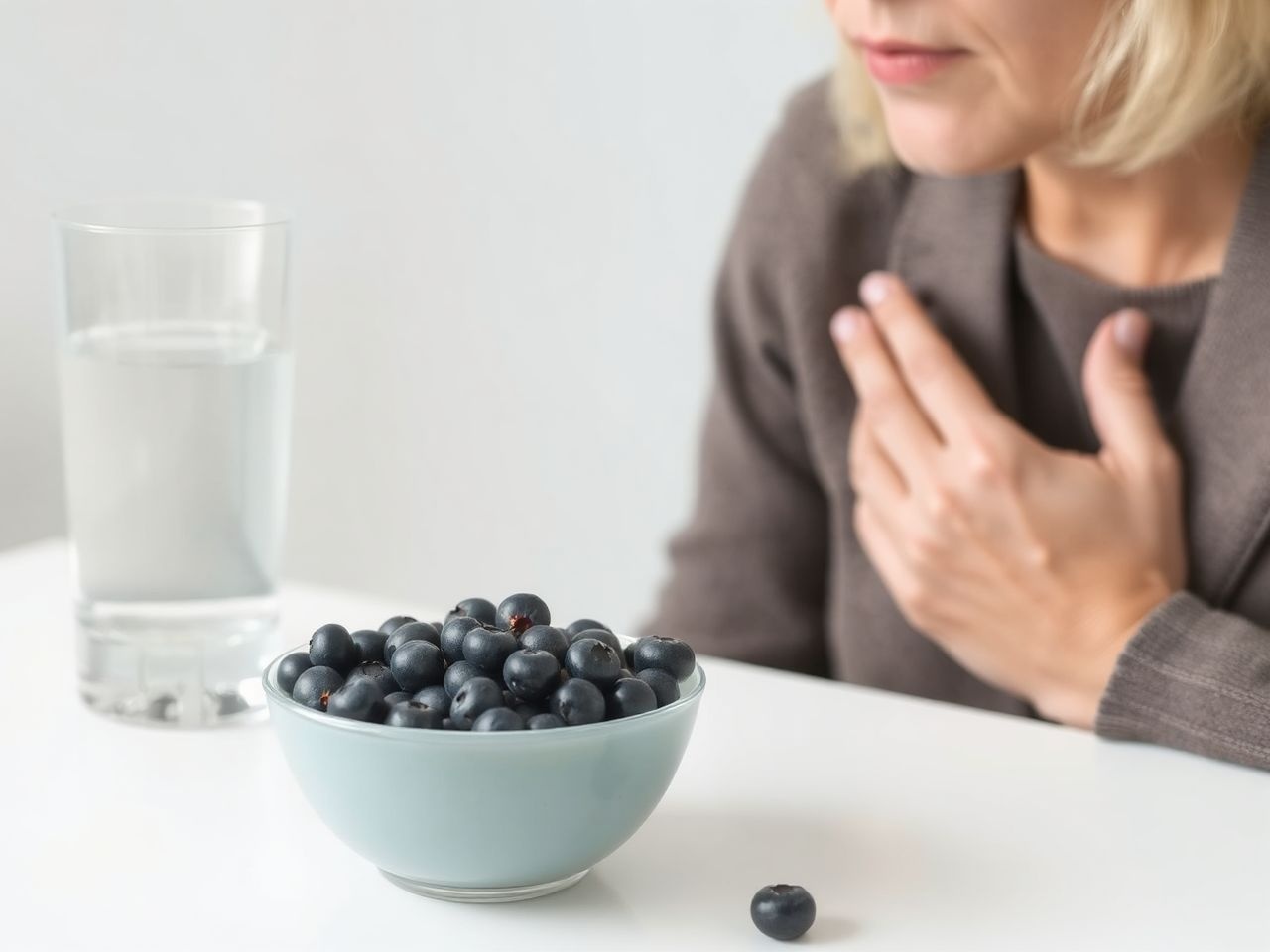 Az áfonya nagy mennyiségben fogyasztva gyomorpanaszokat okozhat.