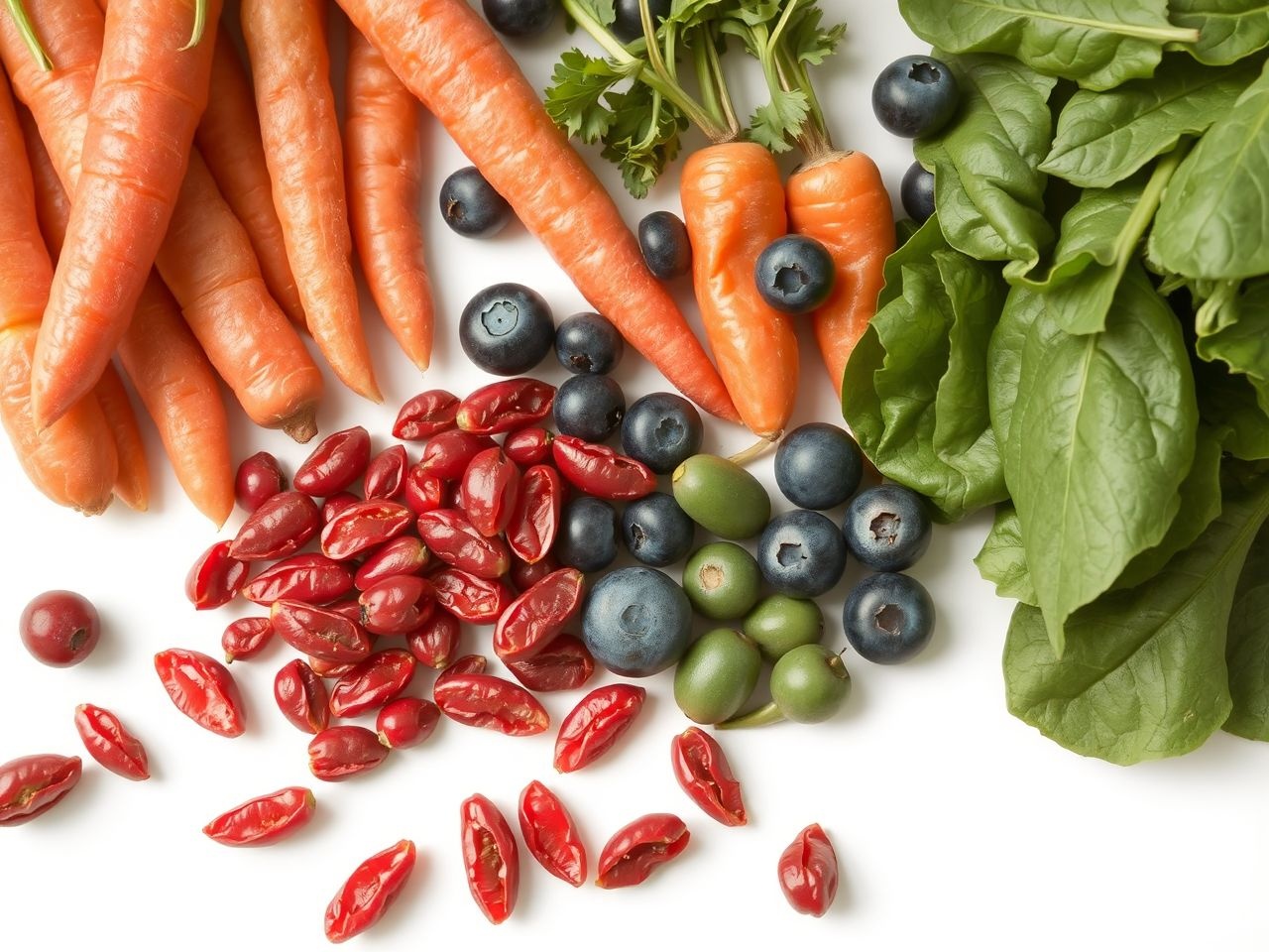 A goji bogyó lutein- és zeaxantin-tartalma kiemelkedő a látásért.