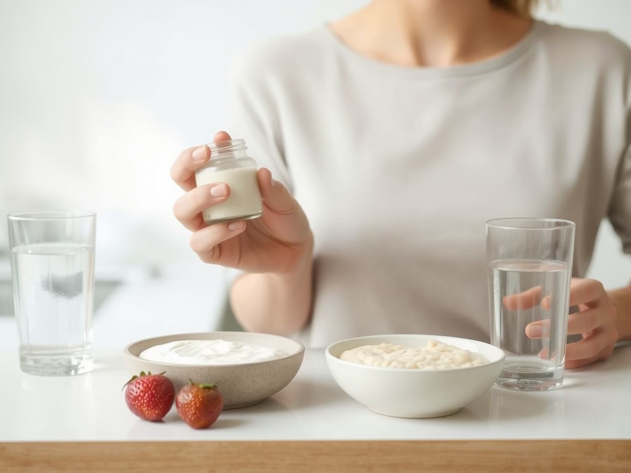 A probiotikumok segítenek helyreállítani a bélflórát hasmenés után.