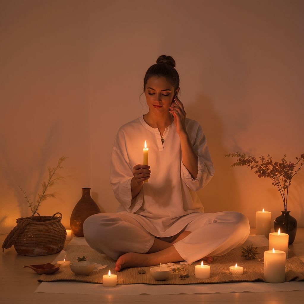 A fülgyertya rituáléja segíti a lelki feltöltődést.