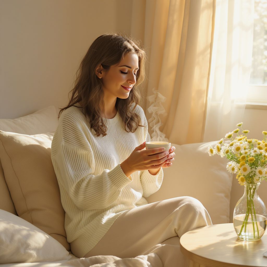 A kamillatea enyhítheti a menstruációs fájdalmakat és stresszt.