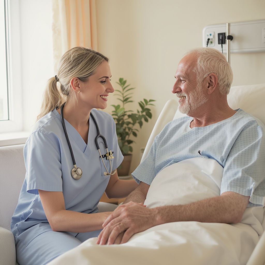 A lelki támogatás javítja a betegek gyógyulását és komfortérzetét.