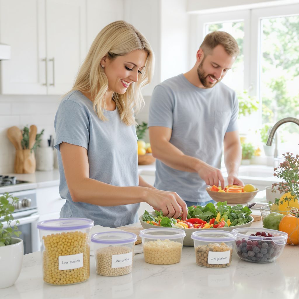 Az alacsony purintartalmú ételek segítenek a köszvény kezelésében.