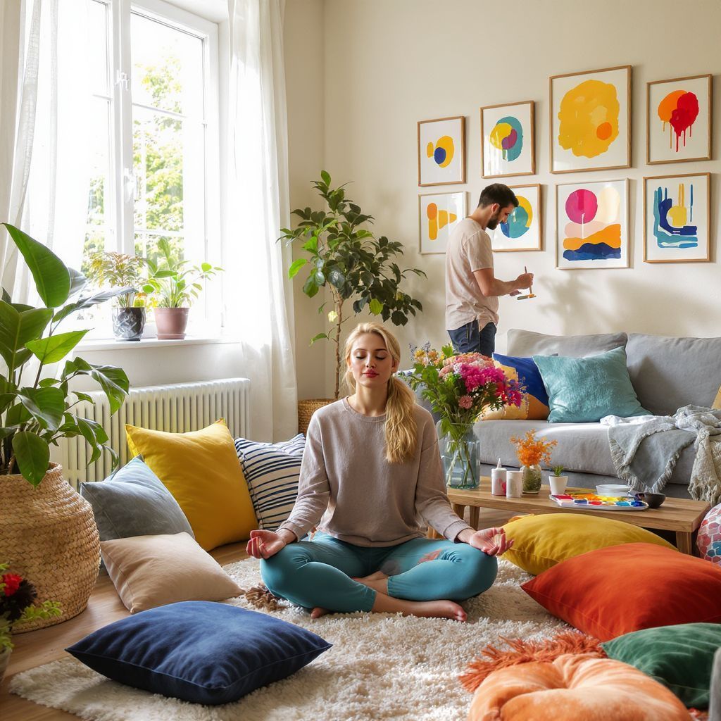 A zöld szín relaxál, míg a sárga energikusabbá tesz.