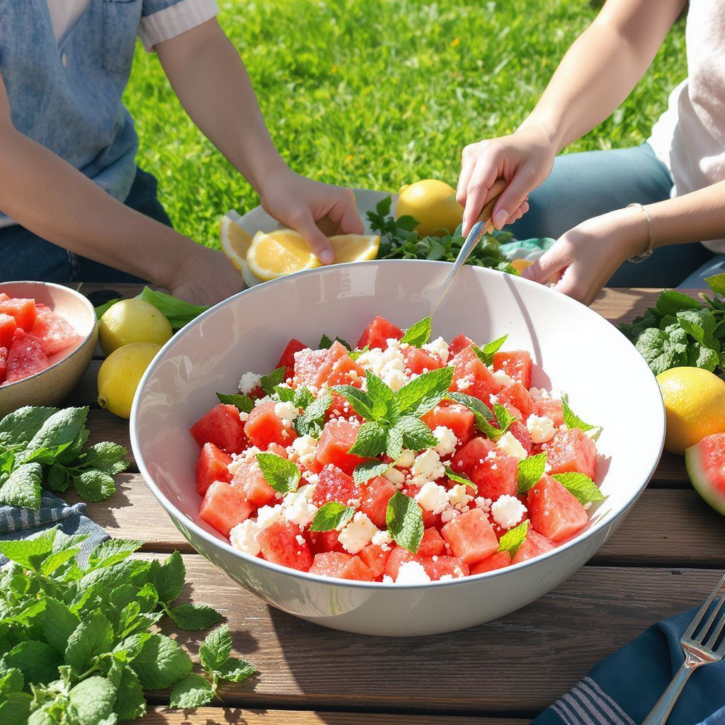 A tökéletes nyári saláta: Mentás görögdinnye frissítő receptje