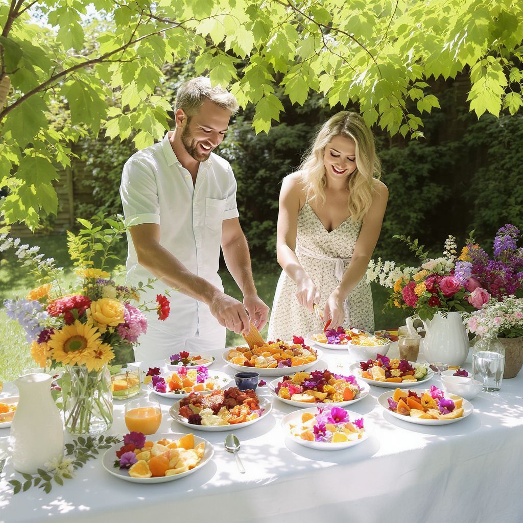 Az ehető virágok különleges ízt adnak a desszerteknek.