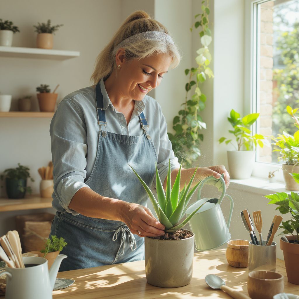 Az aloe vera növény fenntartható, vízmegtakarítást igényel.