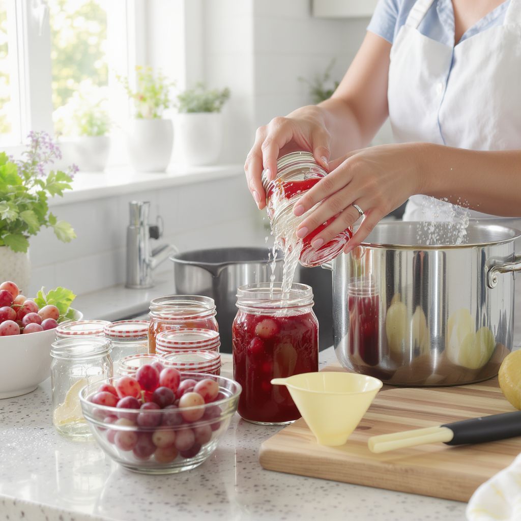 A tiszta üvegek elengedhetetlenek a hosszú eltarthatósághoz.