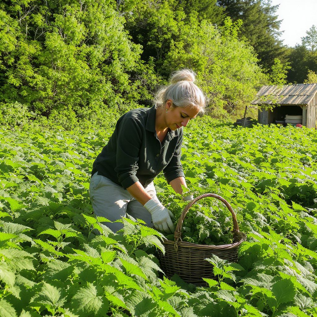 A csalán gyűjtése tavaszi időszakban a legjobb.