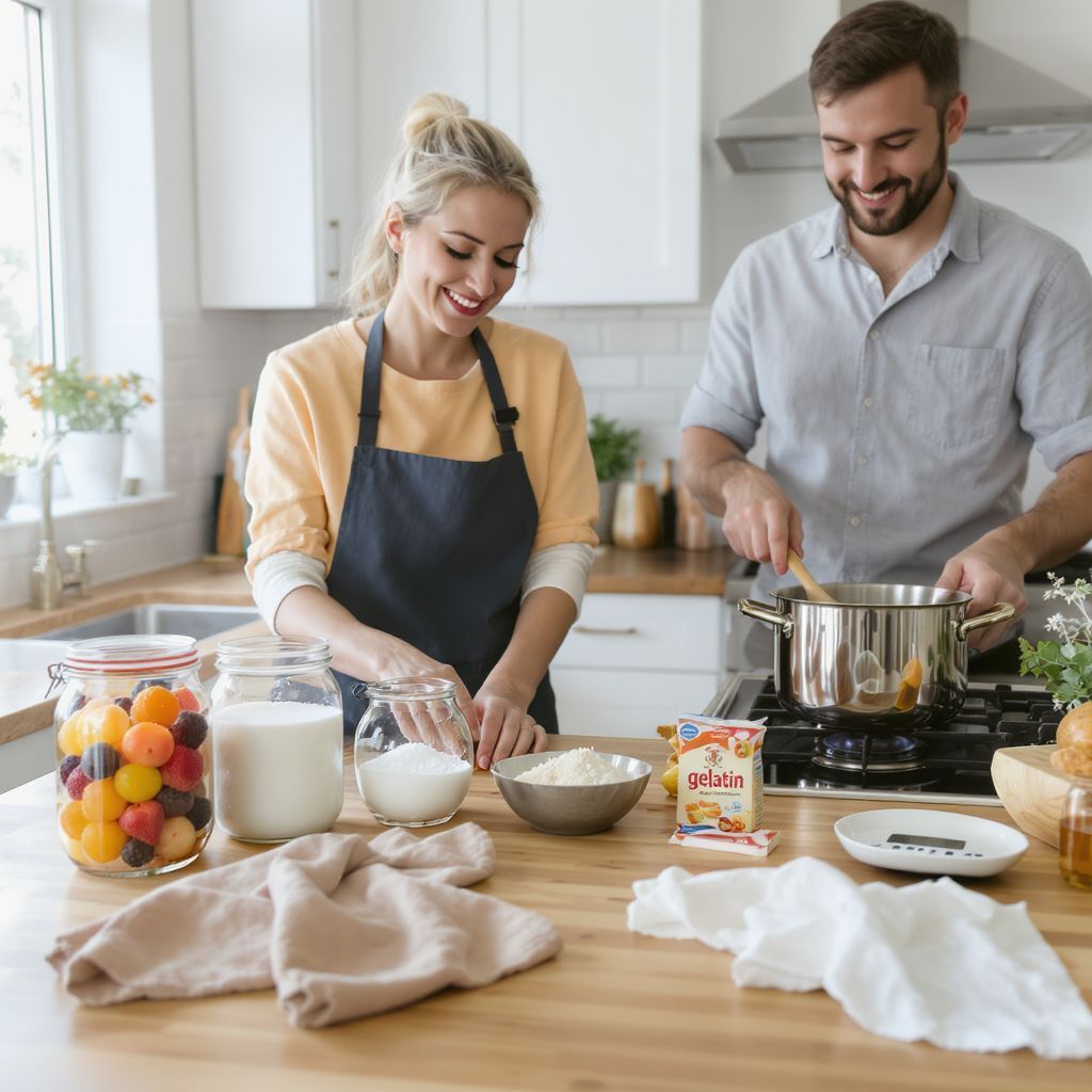 Kandírozáshoz szükséges alapanyagok a gyümölcs és cukor.