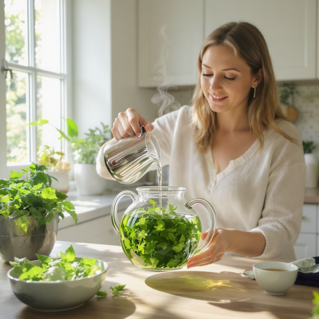 A csalántea segíti az emésztést és az anyagcserét.