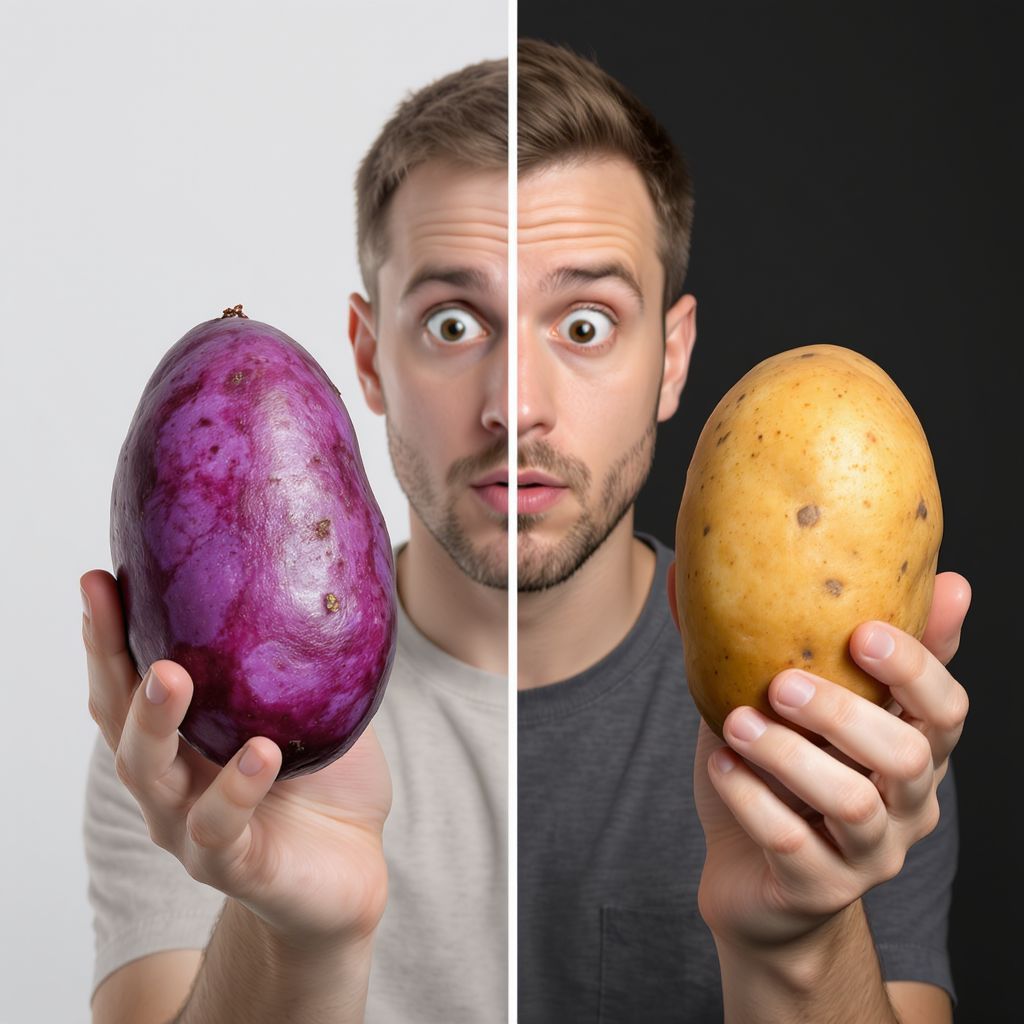 A lila burgonya antioxidáns tartalma magasabb, mint a hagyományosé.