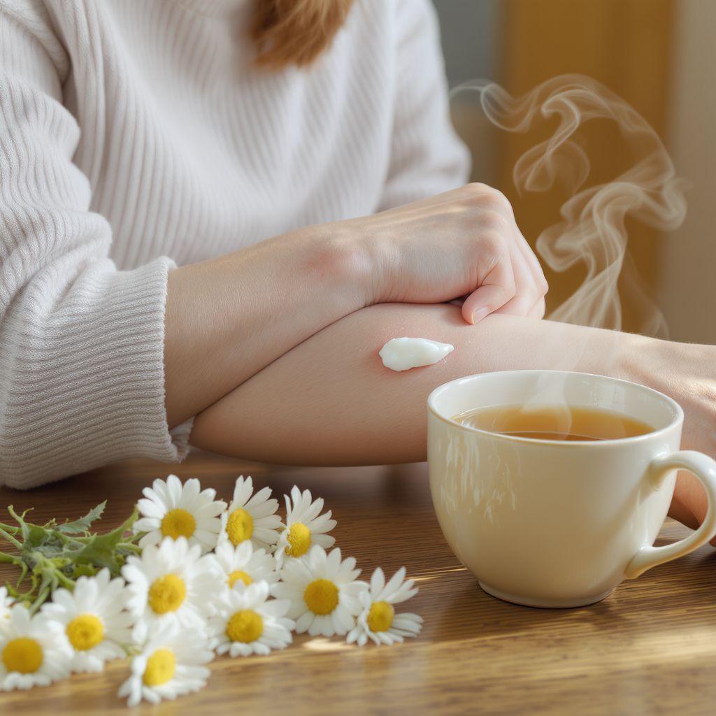 A kamillatea segíti a bőrirritációk gyógyulását természetes módon.