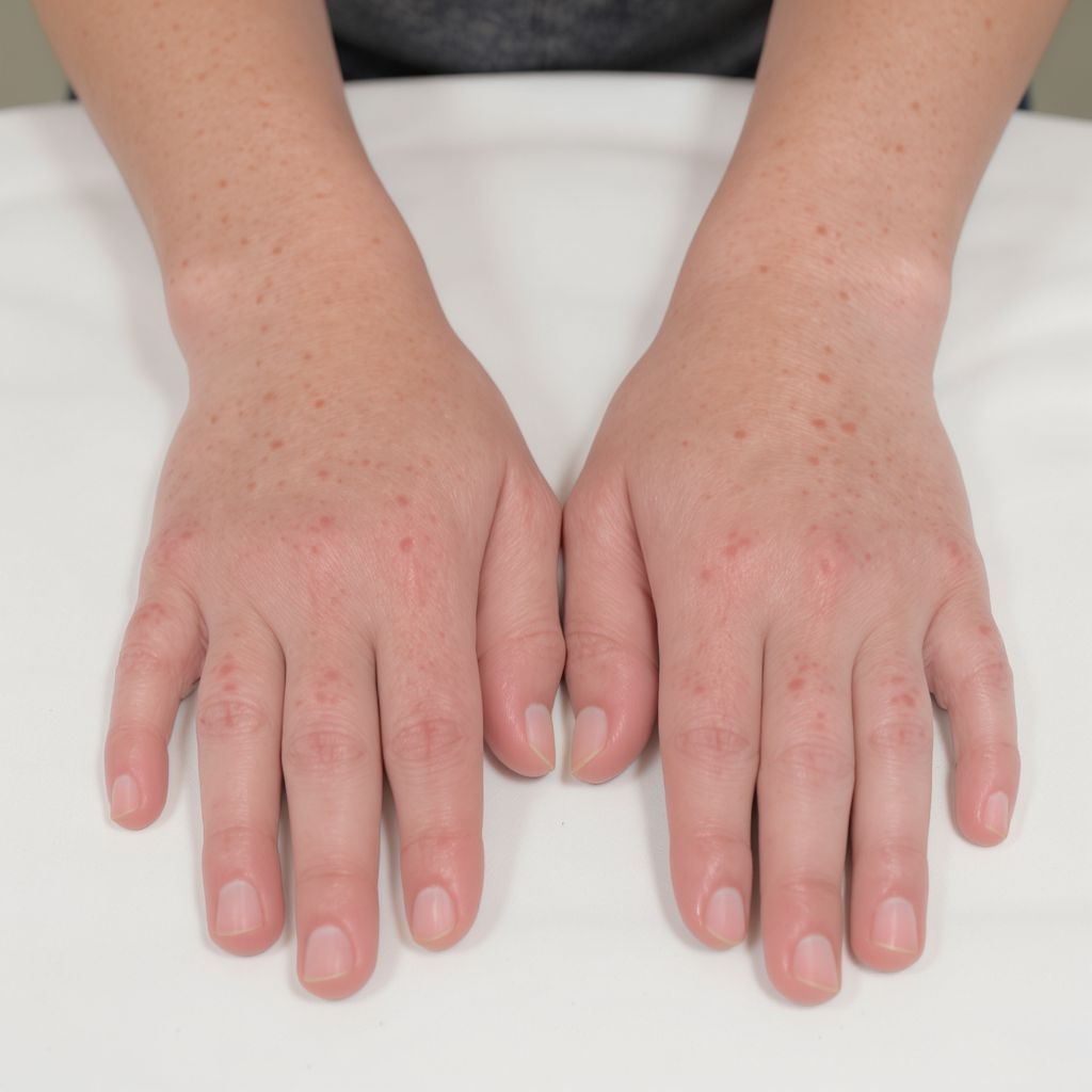 A dyshidrotikus ekcéma tünetei között szerepelnek a hólyagok.