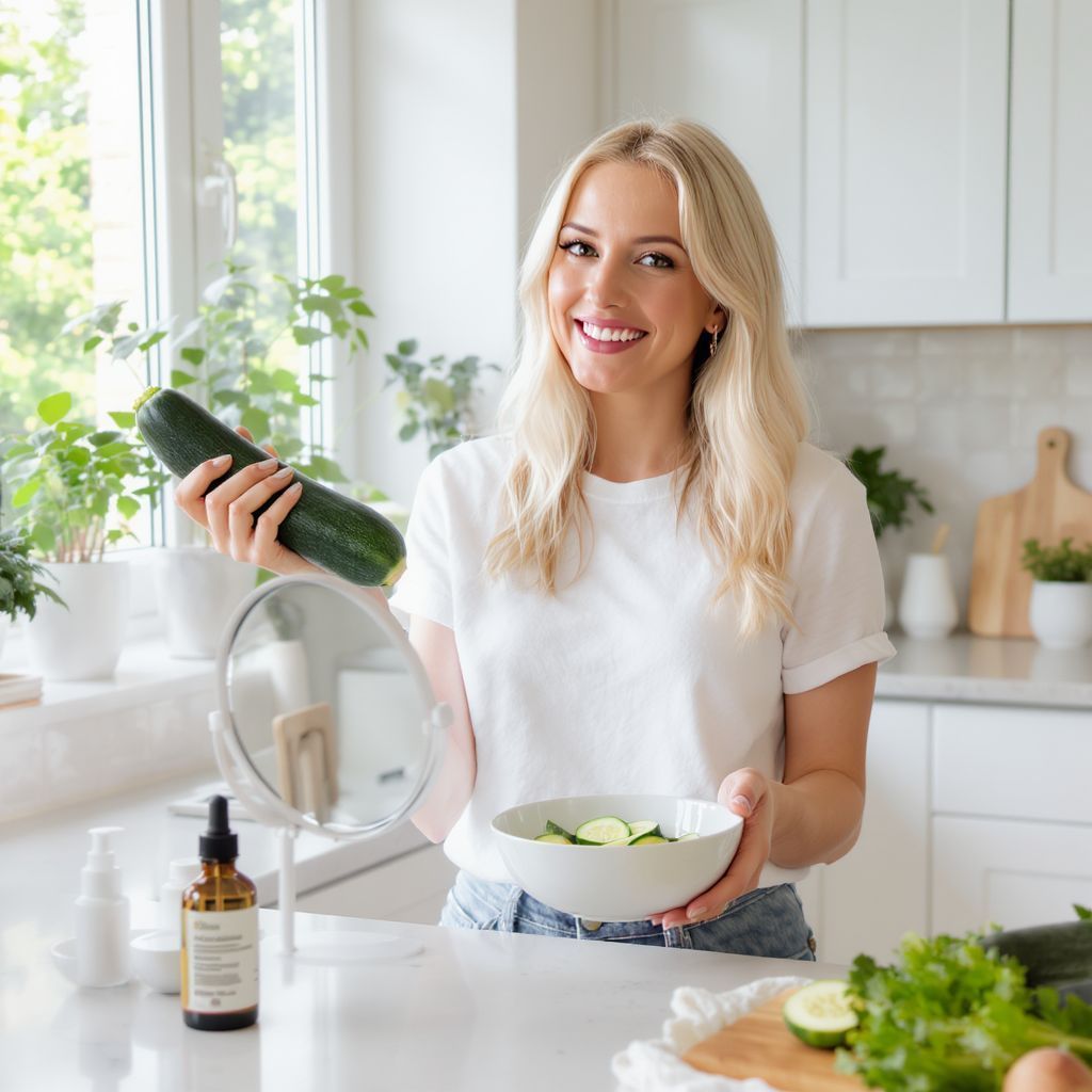 A cukkini hidratálja a bőrt és fényesíti a hajat.