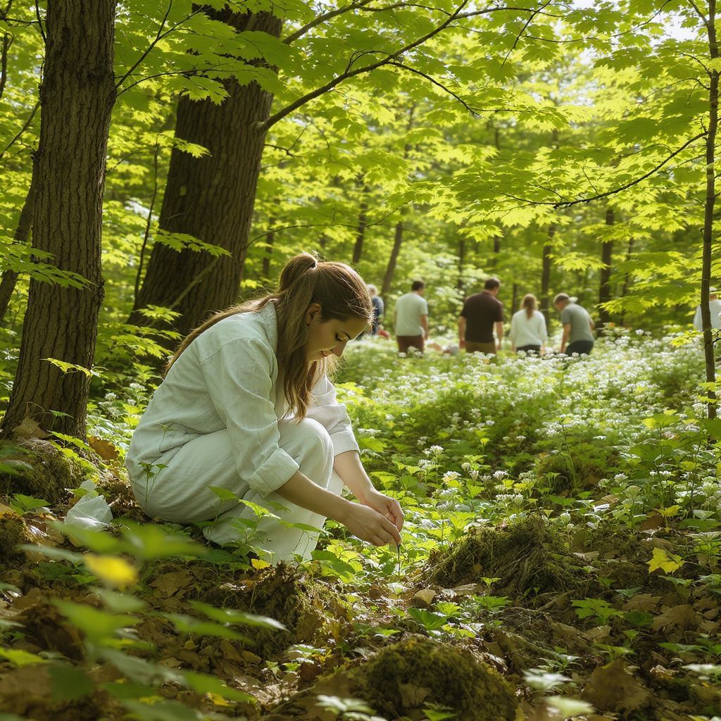 A medvehagyma biodiverzitás növelésére és talajvédelemre is képes.