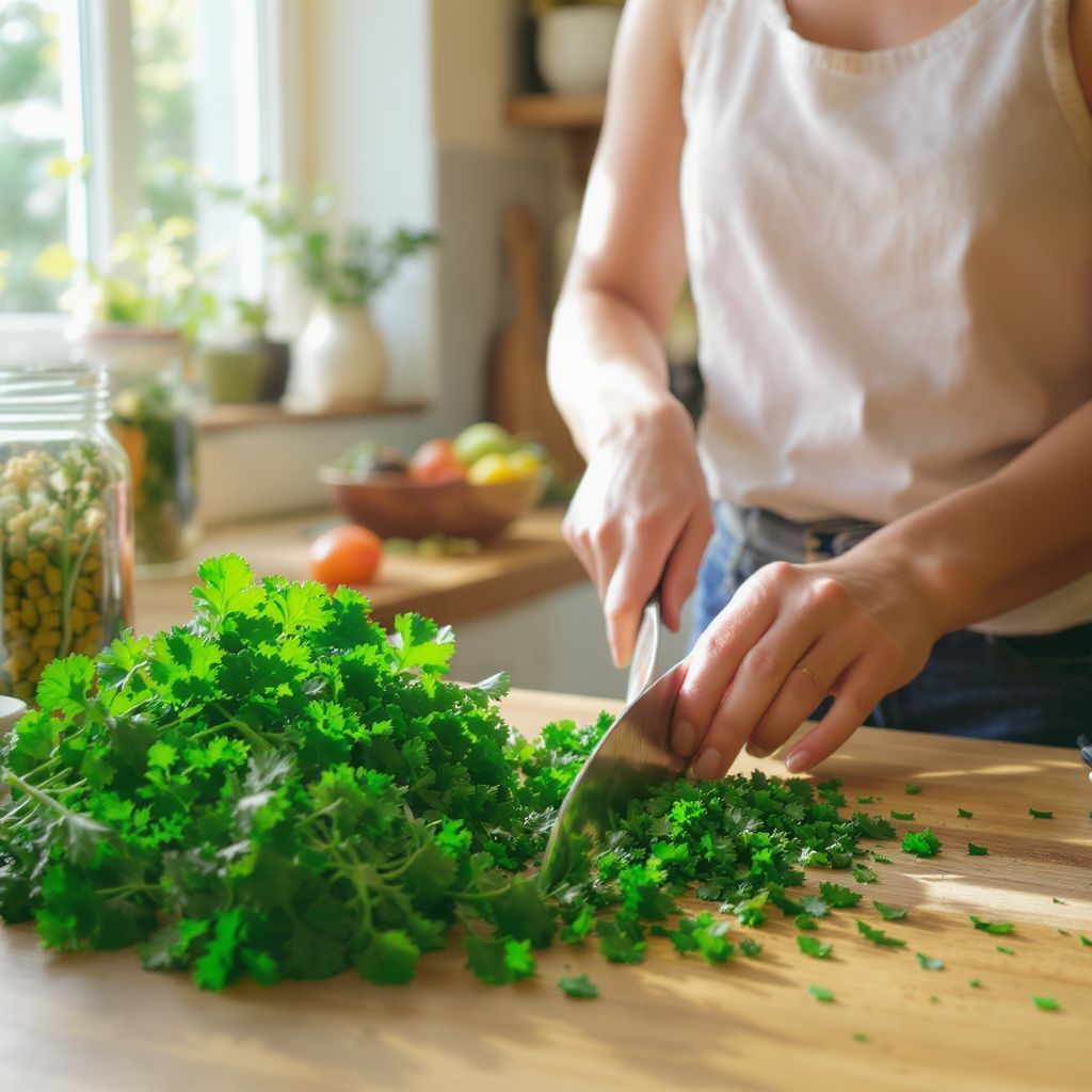A petrezselyem vizelethajtó hatása segíthet a méregtelenítésben.