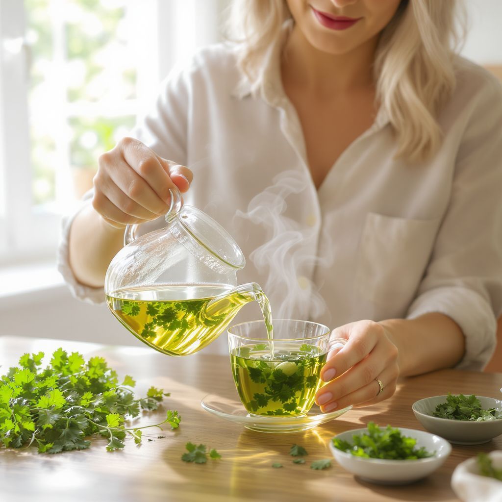 A petrezselyem tea segít a vesék méregtelenítésében.