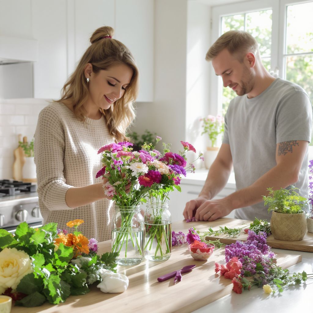 A virágok vízben tartása megőrzi frissességüket.