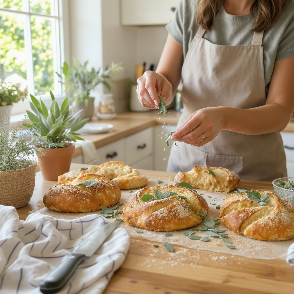 A zsálya karakteres íze feldobja a péksüteményeket.