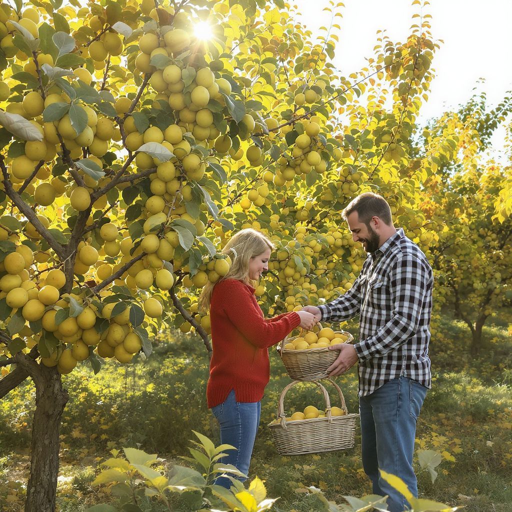 A birsalma fák 3-5 év alatt kezdenek gyümölcsöt hozni.