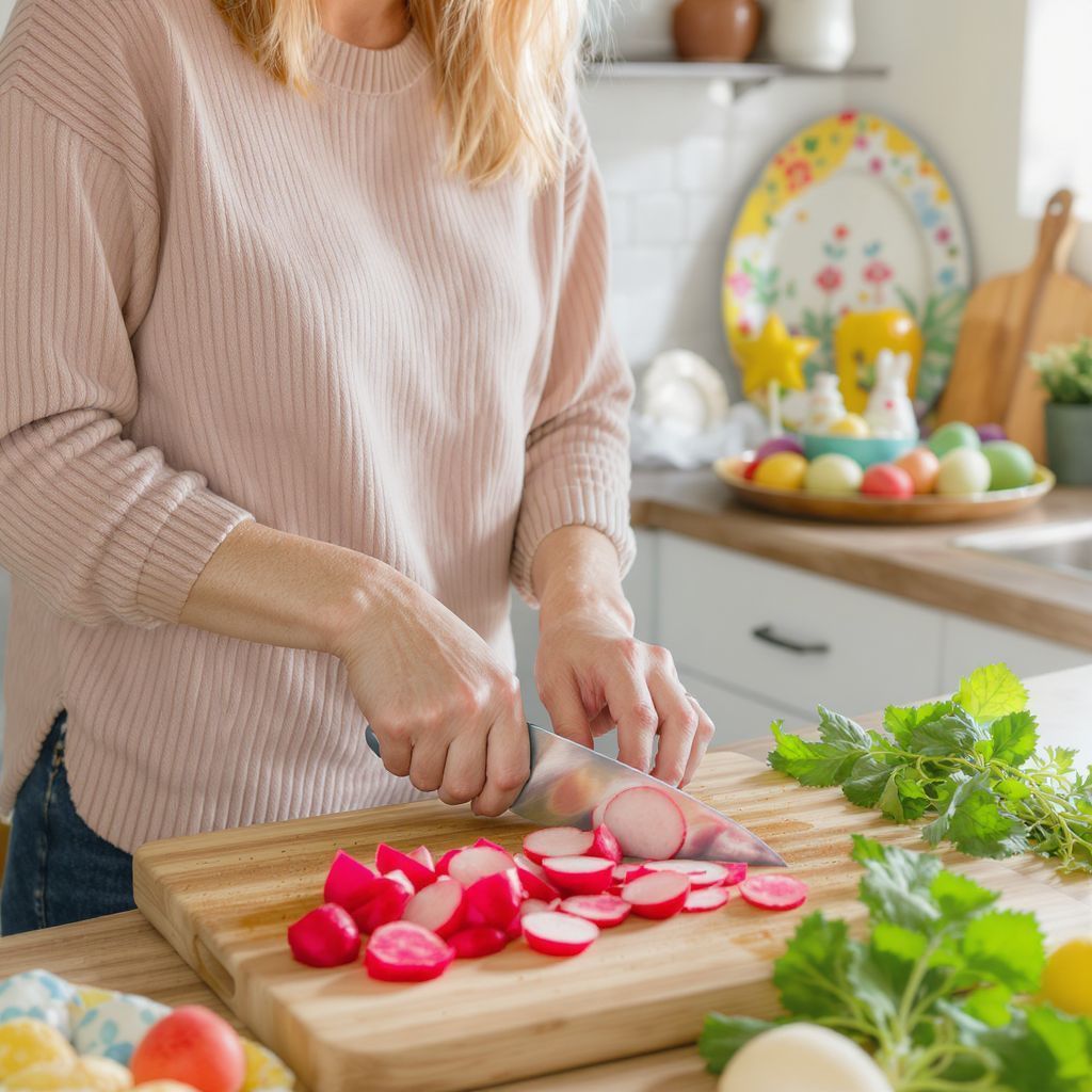 A retek frissít és színt visz az ételbe.