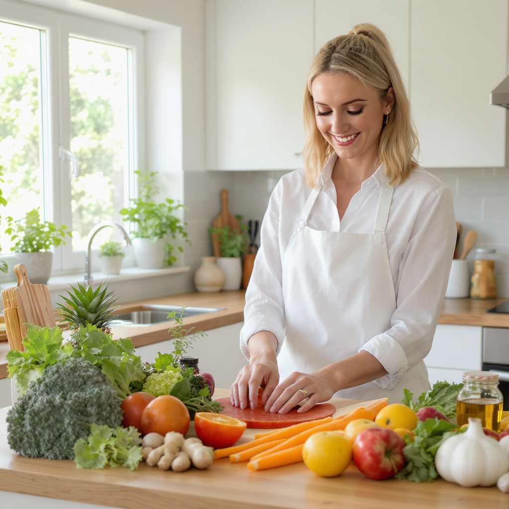 Az egészséges étrend erősíti az immunrendszert gyulladás esetén.