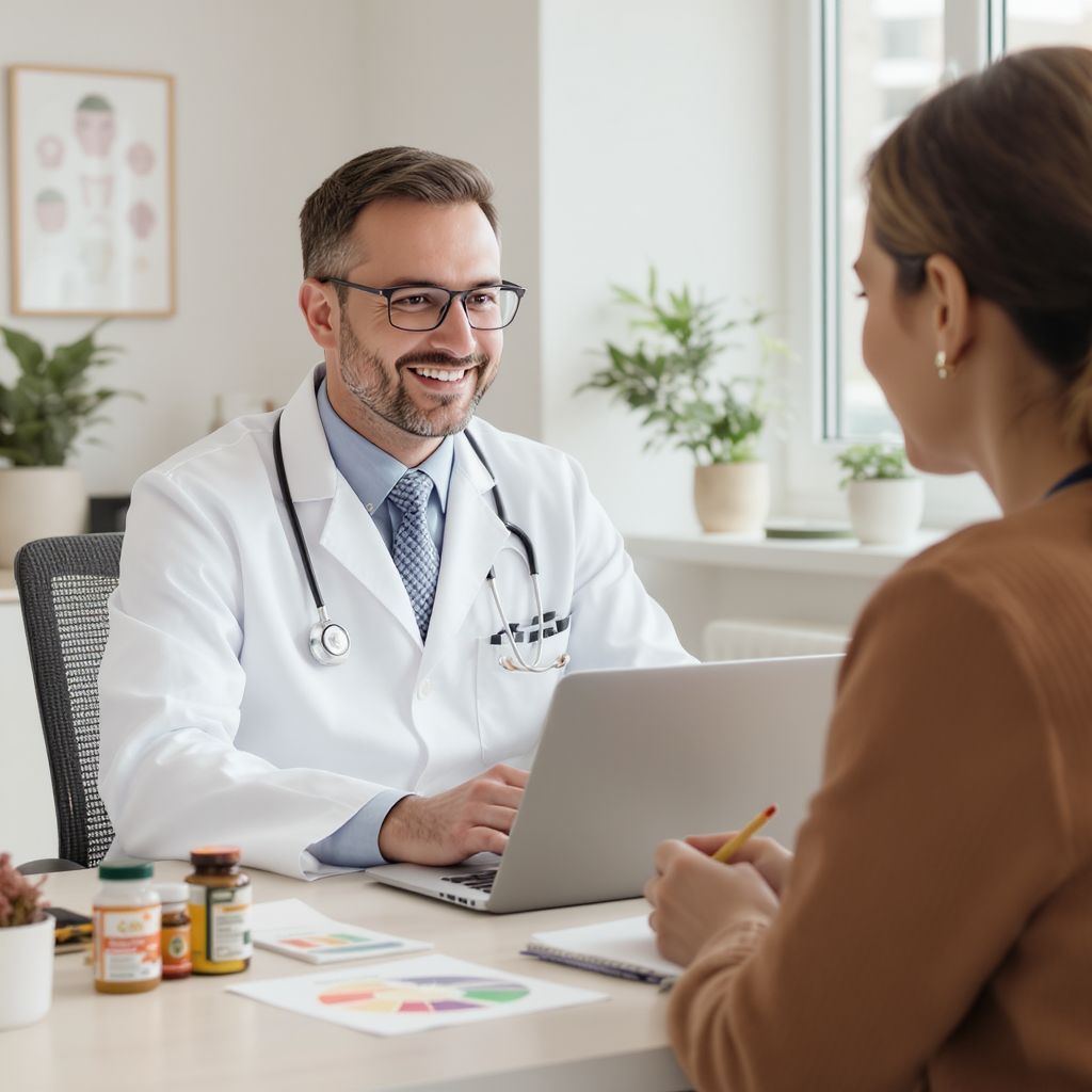 Orvosi konzultáció segít a személyre szabott vitaminok kiválasztásában.