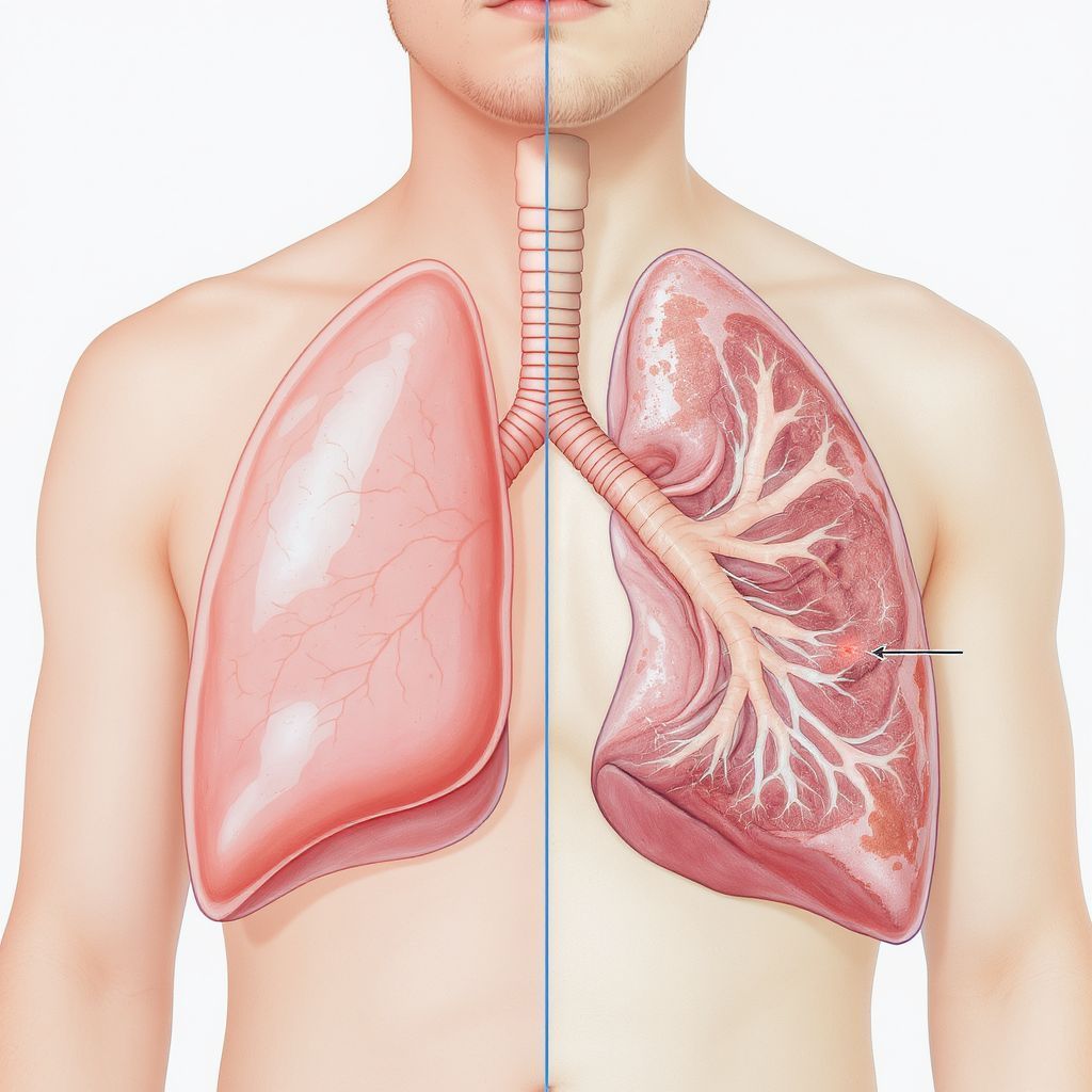 A COPD a tüdőszövet fokozatos károsodásával alakul ki.