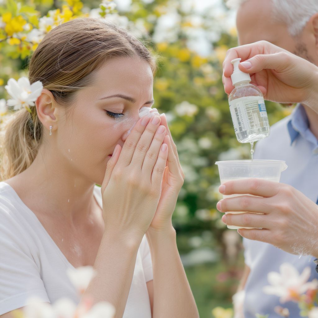 Az orr- és szemöblítés csökkenti az allergiás tüneteket.