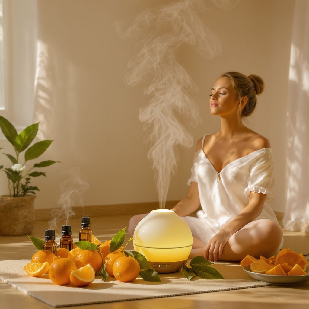 Narancs illóolaj: stresszcsökkentő hatás az aromaterápiában.