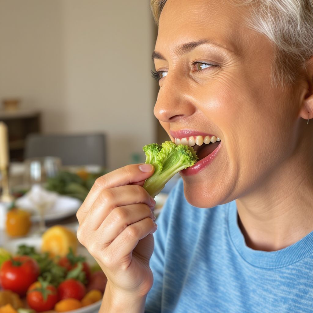 A rágás elősegíti a tápanyagok jobb felszívódását.