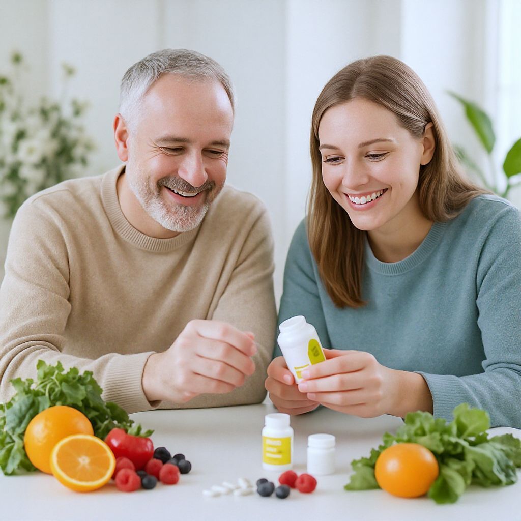 A vitaminok együtt erősebben támogatják a bőrt.