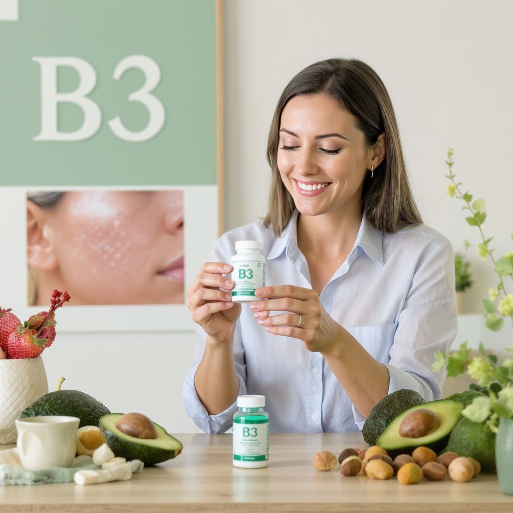 A B3-vitamin javítja a bőr hidratáltságát és keringést.