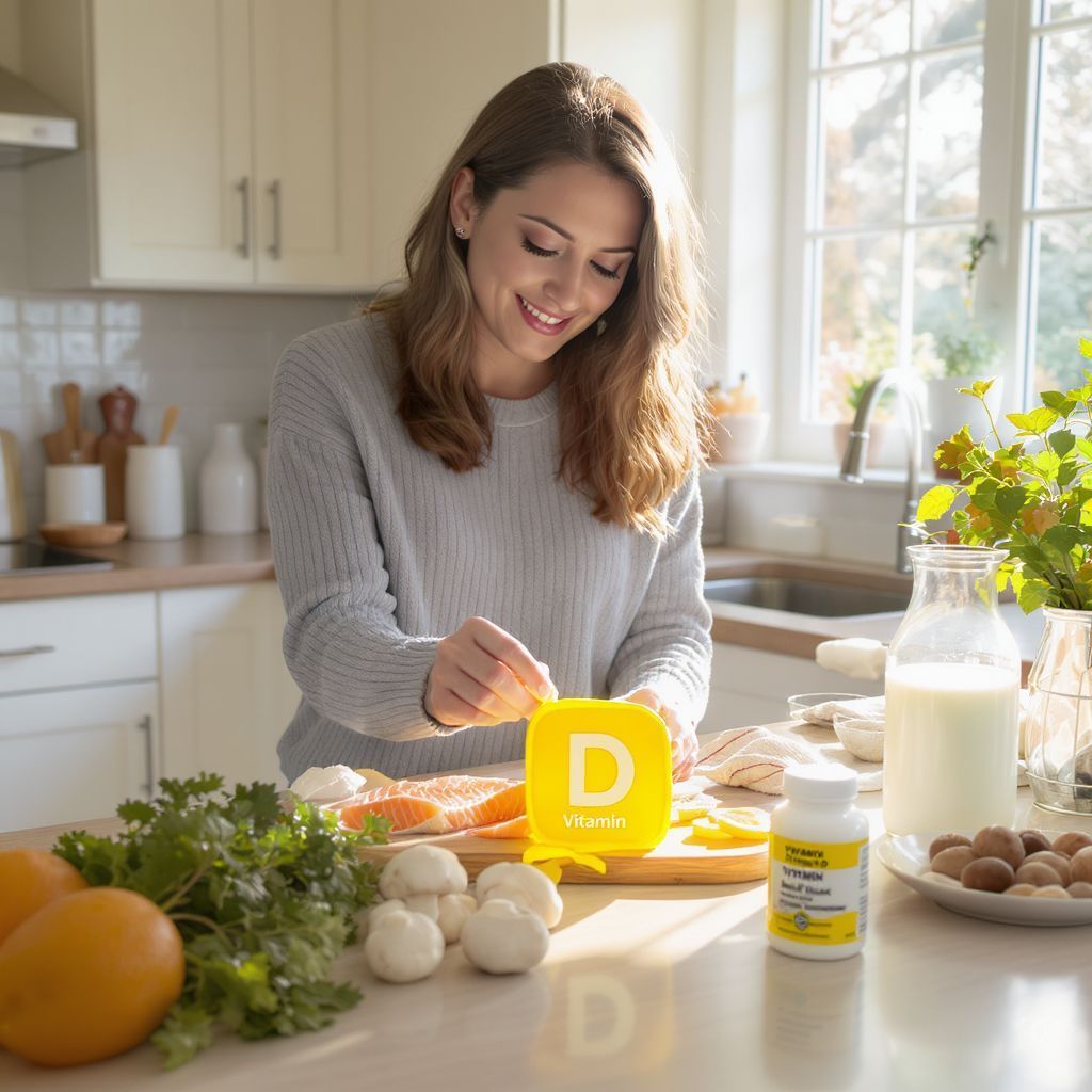 A D-vitamin főleg napfényből származik, nem élelmiszerből.