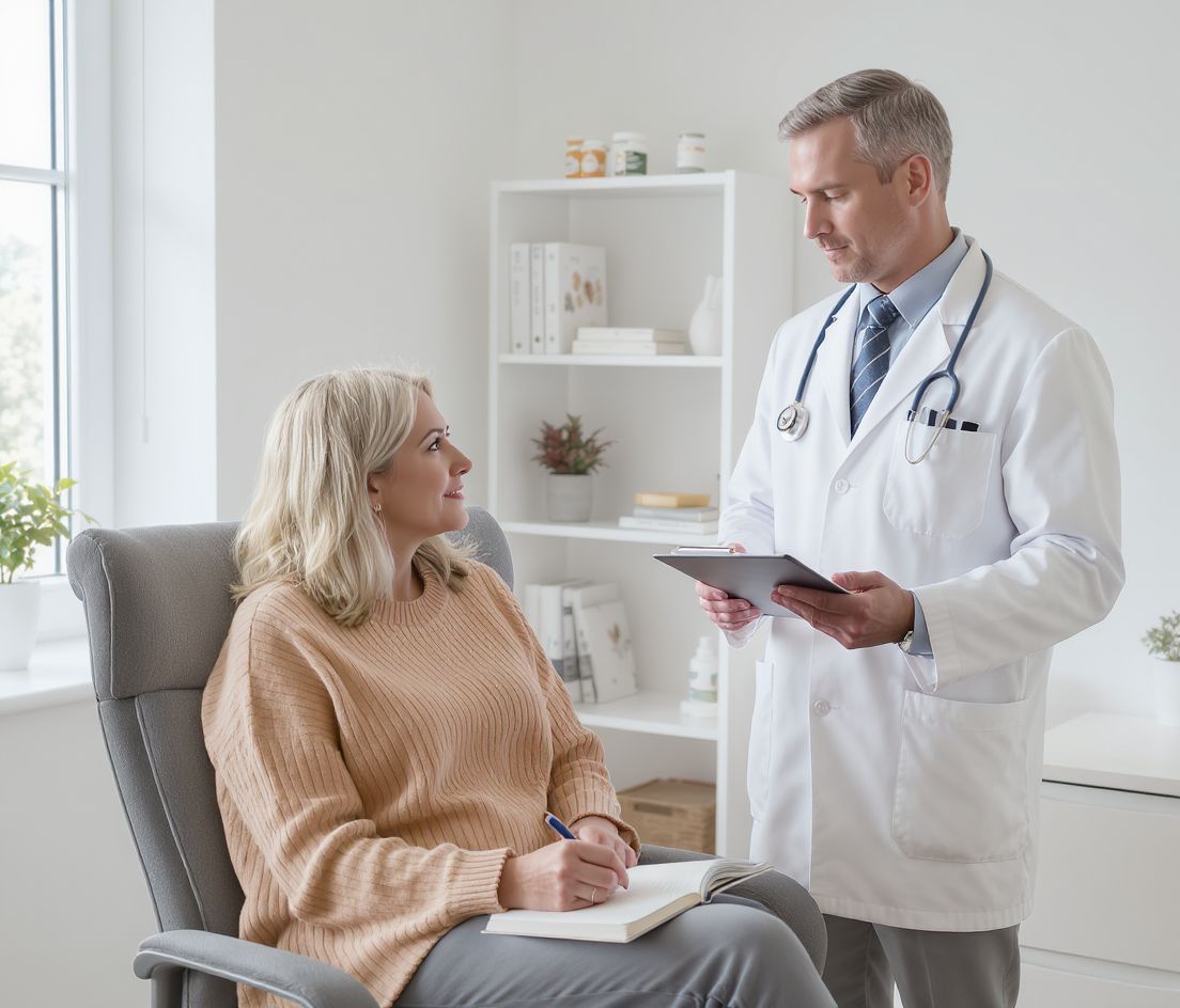Menopauza tüneteivel orvoshoz fordulás ajánlott, ha súlyosbodik.
