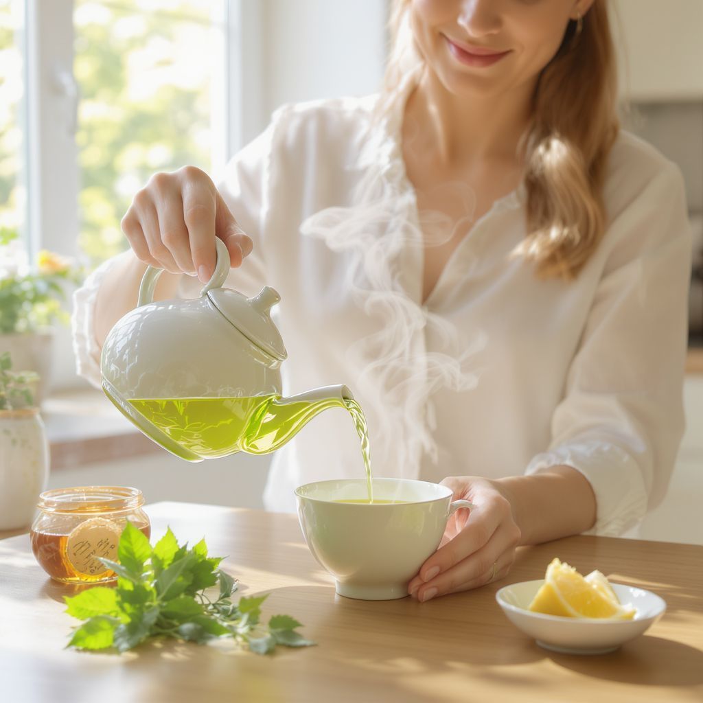A zöld tea antioxidánsai segítik a sejtvédelem fenntartását.