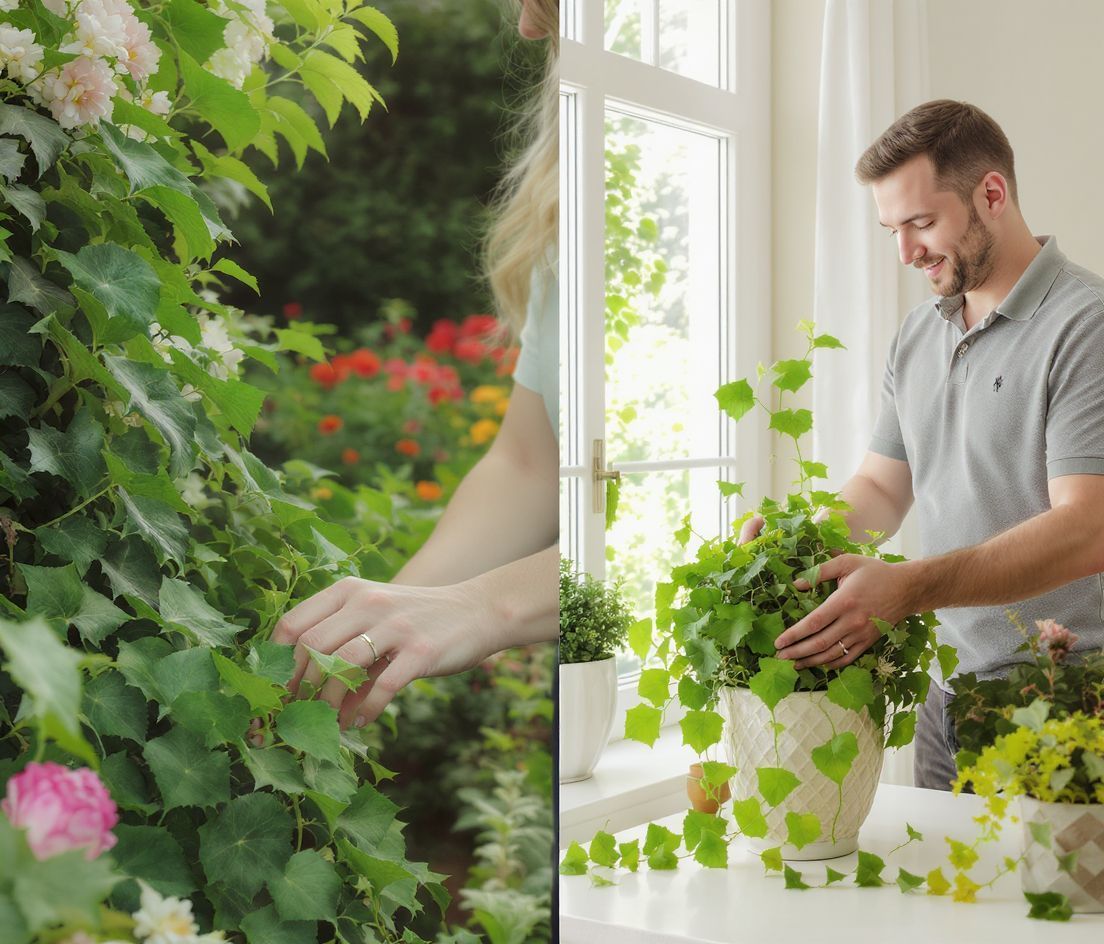 A borostyán levelei légszennyezést szűrnek, így egészségesebb otthont ad.