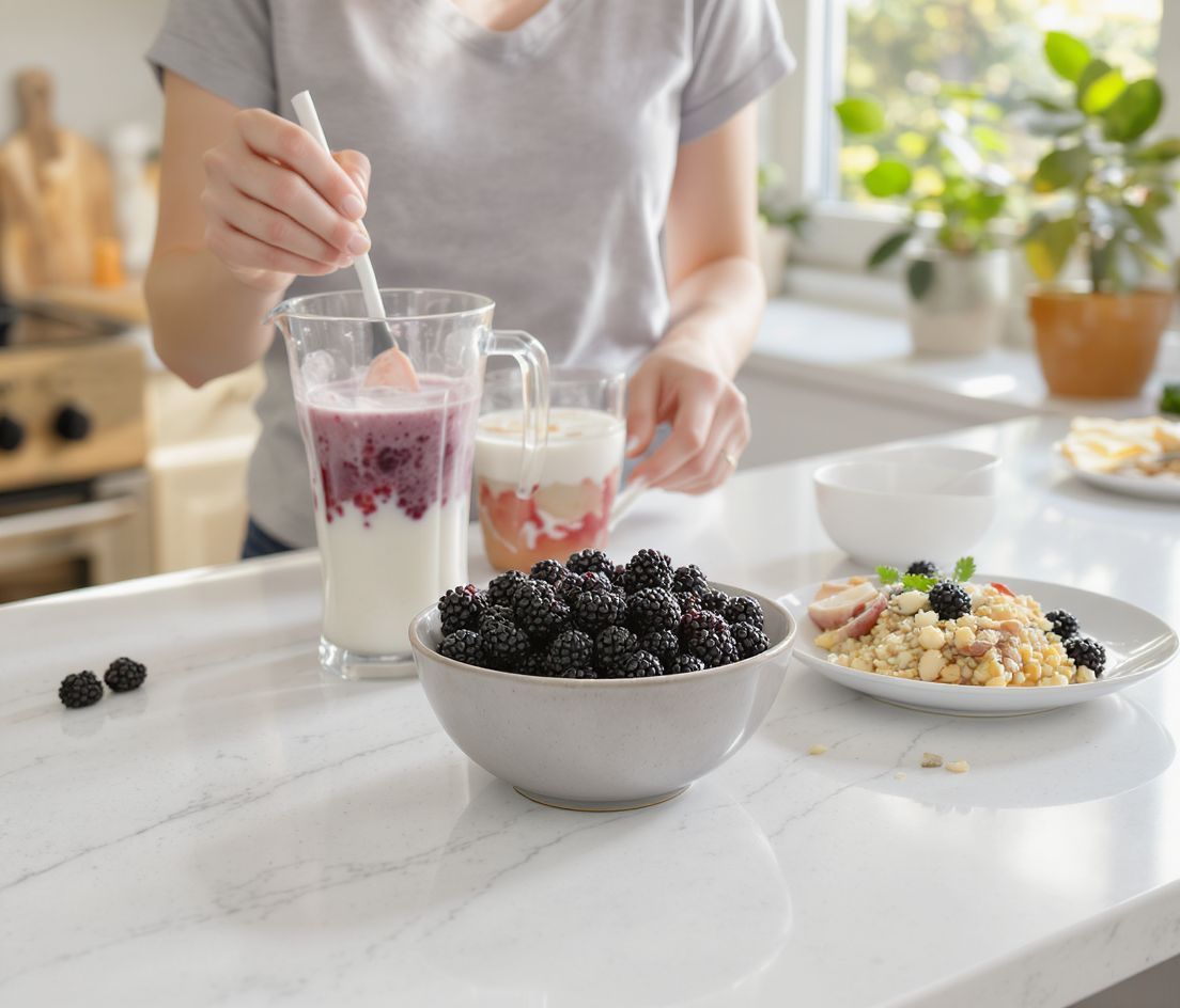Fogyasszuk joghurtban vagy smoothie-ként a fekete áfonyát!