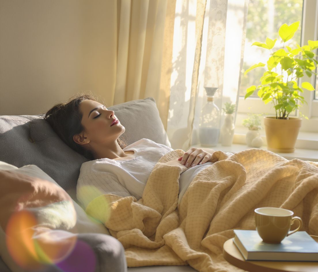 Pihenés segít az immunrendszer erősítésében torokfájásnál.