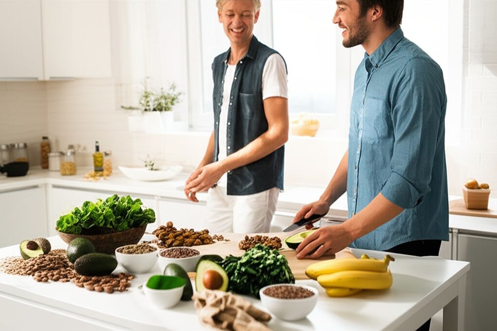 A B-vitaminok gazdag forrásai a diófélék és zöldségek.