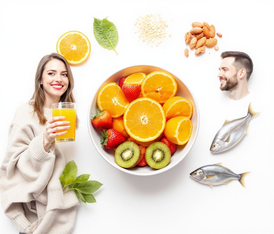 A C-vitamin fokozza a vas felszívódását a szervezetben.