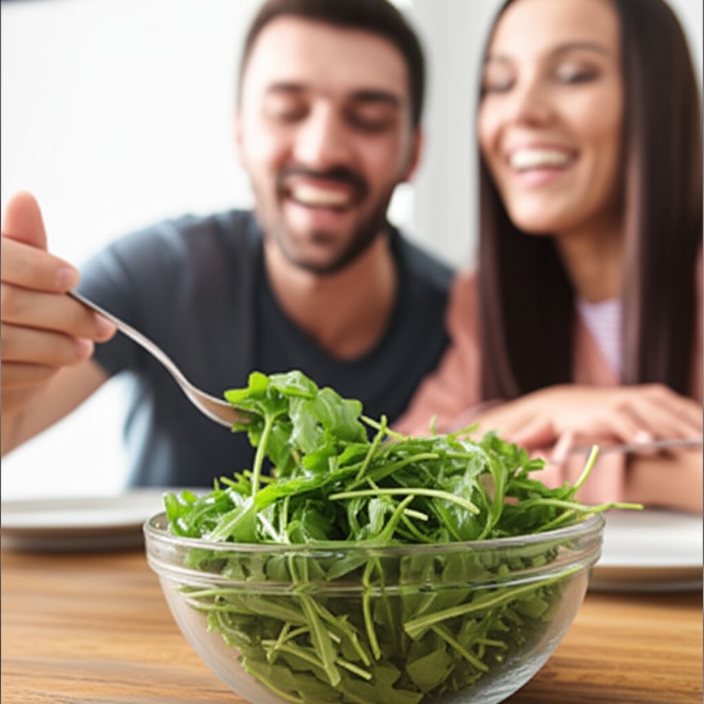A rukkola gazdag antioxidánsokban, javítja a bőr állapotát.